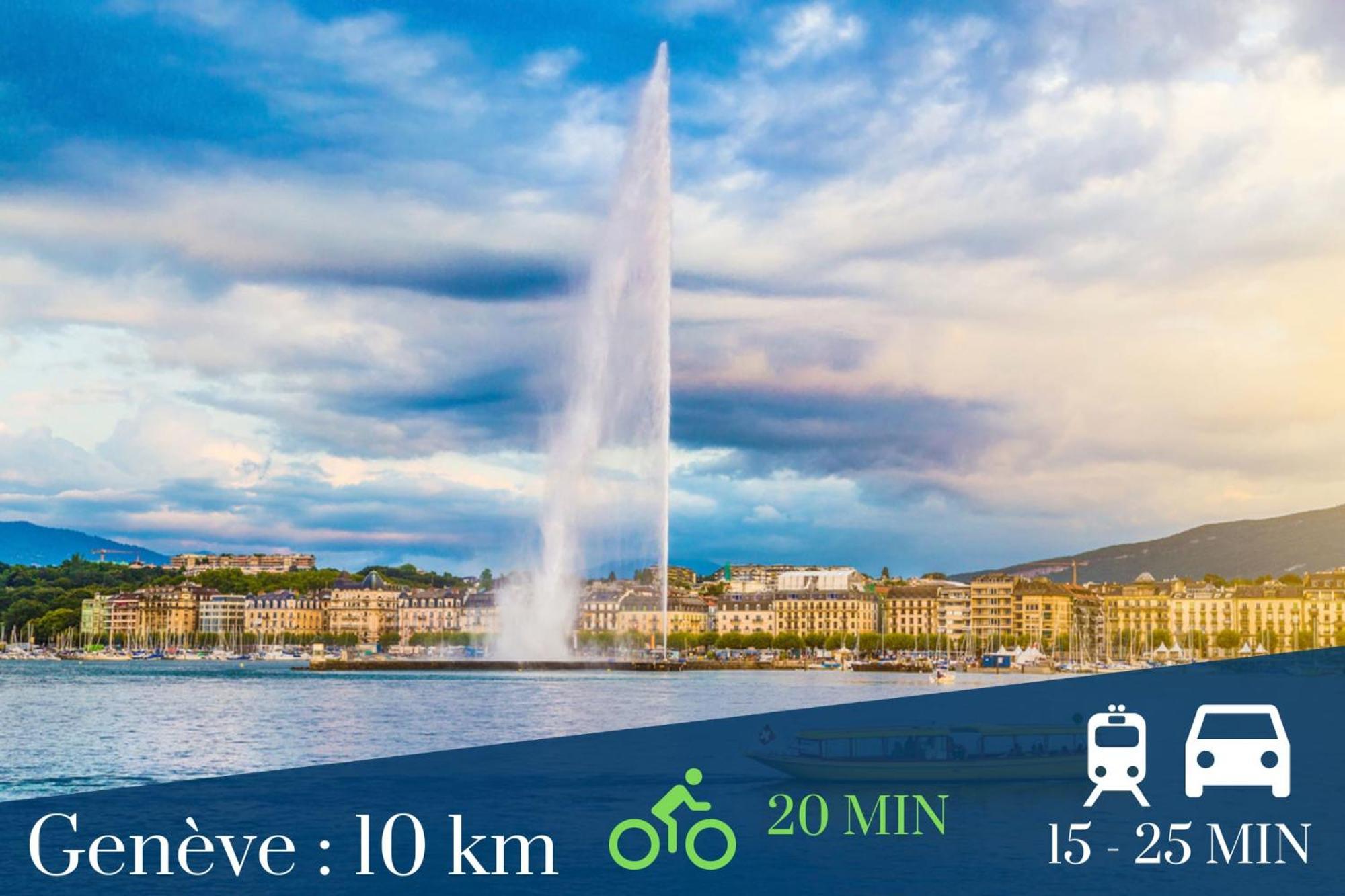 Homey Chloe - New - Parking Gratuit - Balcon Prive - Proche Geneve Annemasse Bagian luar foto